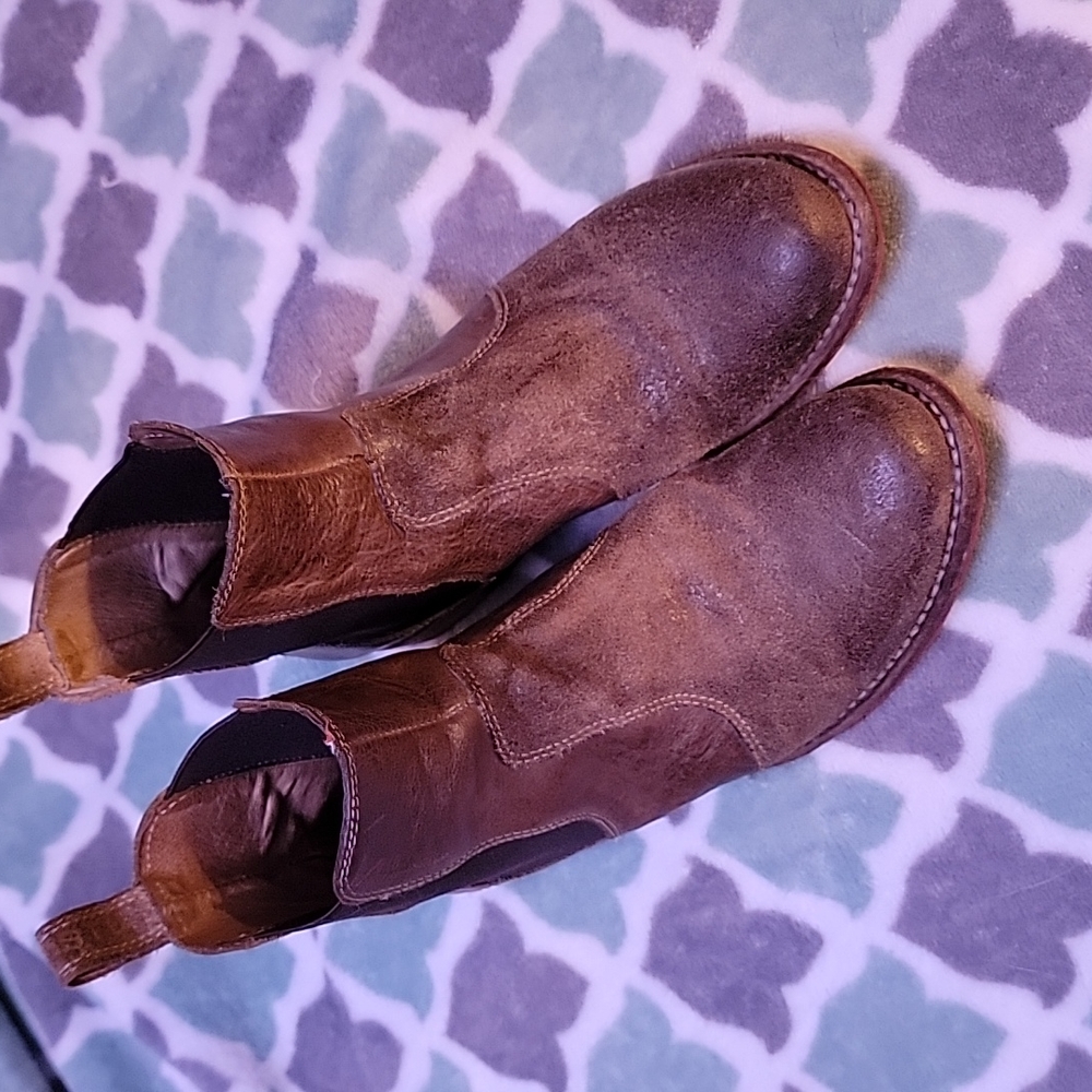 Bed Stu Brown Ankle Boots